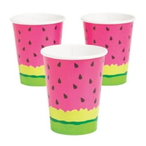 Tutti Frutti Cup 9 Oz - Party Supplies - 8 Pieces