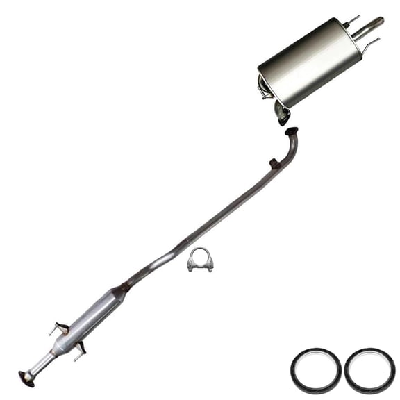 Stainless Steel Resonator & Muffler Exhaust System Kit fits 2004–2006 Lexus ES330 3.3L – Direct Fit