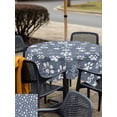 thumbnail image 4 of Outdoor Tablecloth with Umbrella Hole & Zipper, Blue Dog Paw Square Tablecloth 60x60 Inch, Modern Geometric Abstract Aesthetics Patio Table Cover Waterproof Table Cloth for Picnic/Party, 4 of 7