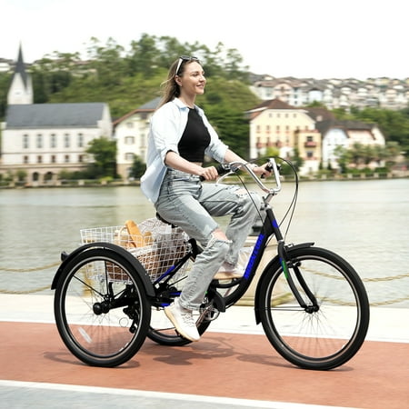 ABORON Adult Tricycles  3 Wheel Bikes for Adults 24/26 inch 7 Speed Adult Trikes Bicycles Cruise Trike with Shopping Basket for Seniors  Women  Men price history on PriceWatchPro