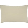 thumbnail image 2 of Saro Lifestyle Fringe Stripe Design Throw Pillow Cover, 2 of 3