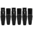 thumbnail image 3 of 6Pcs Microphone And DMX Lighting Connectors Constructed From Durable Plastic And Copper For Audio Engineers, 3 of 4