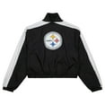 thumbnail image 2 of Women's Mitchell & Ness Black Pittsburgh Steelers Nylon Cropped Full-Zip Jacket, 2 of 2