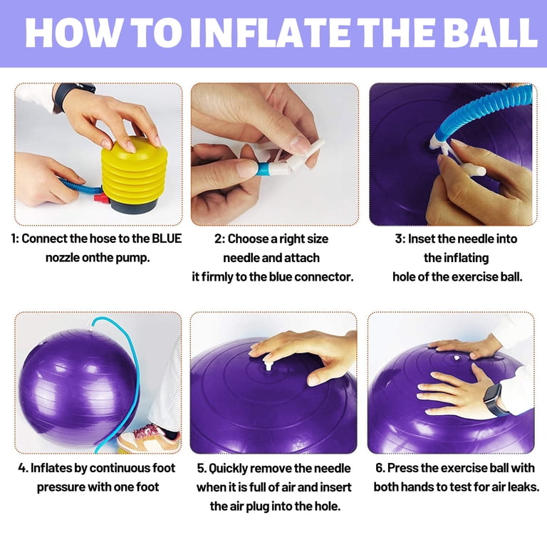 cyrico Exercise Ball 75cm, Anti-Burst Yoga Ball photo 4