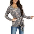 thumbnail image 3 of HAPIMO Discount Sweatshirt for Women Pocket Drawstring Pullover Tops Camouflage Graphic Print Long Sleeve Relaxed Womens Hoodie Sweatshirt Teen Girls Clothes Camouflage M, 3 of 9