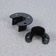 thumbnail image 2 of Miangastore Closet Pole Socket Black Stainless Steel 2PCS, 2 of 8