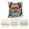 thumbnail image 4 of Qinduosi Happy Easter Bunny Gnome Decorative Throw Pillow Covers Set of , Religious Eggs Rabbit Outdoor Home Decor, Carrot Basket Buffalo Plaid Check Farmhouse Couch Cushion Case White, 4 of 5