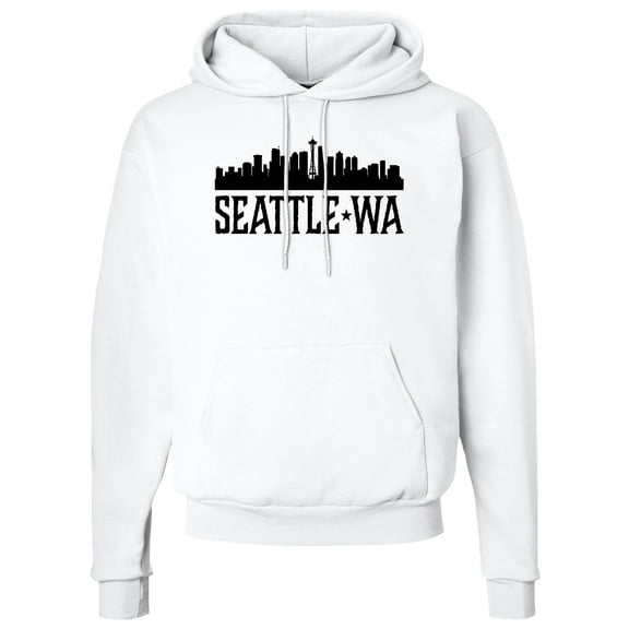 Inktastic Seattle Washington City Skyline Adult Hoodie Sweatshirt