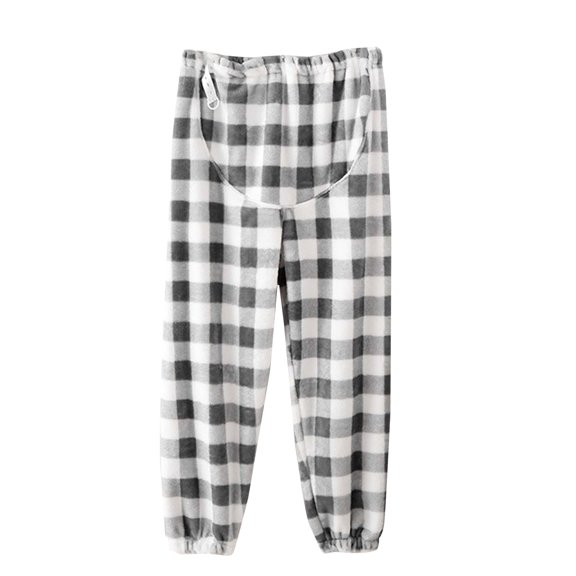 Outfmvch Flannel Pajama Pants Women Baggy Pajama Pants Sleeping Pants Plaid Pajama Pants Fall Pajamas for Women Womens Pj Pants Womens Sleep Pants White M
