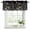 DarkOliveGreen Black, variant on Spring Floral Curtain Valances for Windows, Kitchen Valance Window Treatments Panel 2 Pack, Country Botanical Watercolor Botanical Rod Pocket Short Curtains for Bathroom Bedroom 42 x 12 Inch