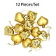 thumbnail image 5 of Bolas de árbol de Navidad Bewildely 12 piezas en forma de corazón color Oro, 5 of 6