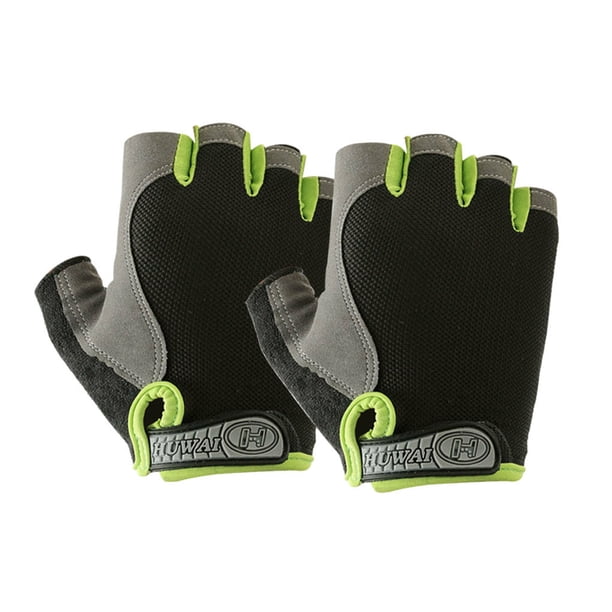 Guantes de Entrenamiento Sonducket Ciclismo Antideslizantes Transpirables Verde Negro L