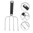 thumbnail image 3 of Stainless Steel Turkey Lifters Fork Four Pong Barbecue Roast Fork Carving Meat Forks Tools for Cooking, 3 of 5