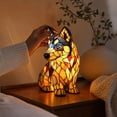 thumbnail image 7 of JHRGJIO Puppy Lamp Stained Glass, Dog Night Light Stained Resin Pup Light Charge Powered, Table Lamp Puppy Lamps for Home Bedroom Desk Display Warm Cozy Cute Unique, 7 of 7