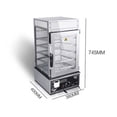 thumbnail image 2 of PreAsion Bun Steamer 110V 5 Layer Electric Food Bun Warmer Steamer Hot Dog Steamer Warmer, 2 of 5