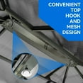 thumbnail image 3 of Dextrus 12x16FT Gazebo Hard-Top Double Roof Canopy Outdoor with Netting and Shaded Curtains, Aluminum Frame Polycarbonate Hardtop Garden Tent for Patio, Backyard, Deck and Lawns, Grey, 3 of 4