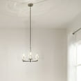 thumbnail image 2 of 43997CH Kichler Lighting Crosby - 3 light Convertible Chandelier - with Contemporary inspirations - 13.75 inches tall by 18 inches wide-Chrome Finish, 2 of 5