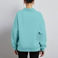 thumbnail image 4 of MESSUEN Mock Neck Sweatshirt Winter Sweatshirts for Women Long Sweaters for Women Sweatshirts for Women Sweats for Women Fall Shirts Women's Shirts Sky Blue L, 4 of 5