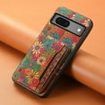 thumbnail image 5 of for Google Pixel 7a Luxury Premium PU Leather + TPU Case with 3 Card Slots, Kickstand Back Case Floral Pattern Skin-Friendly Shock-resistance Cover for Google Pixel 7a, Spring, 5 of 6