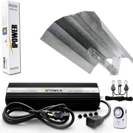 iPower GLSETX600DHWING20T 600-watt Light Digital Dimmable Ballast System for Plants with Wing Set and