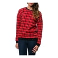 thumbnail image 2 of Vans Morning Bell Crew - Sudadera para mujer, color rojo, pequeña Vans Camisa de entrenamiento, 2 of 2