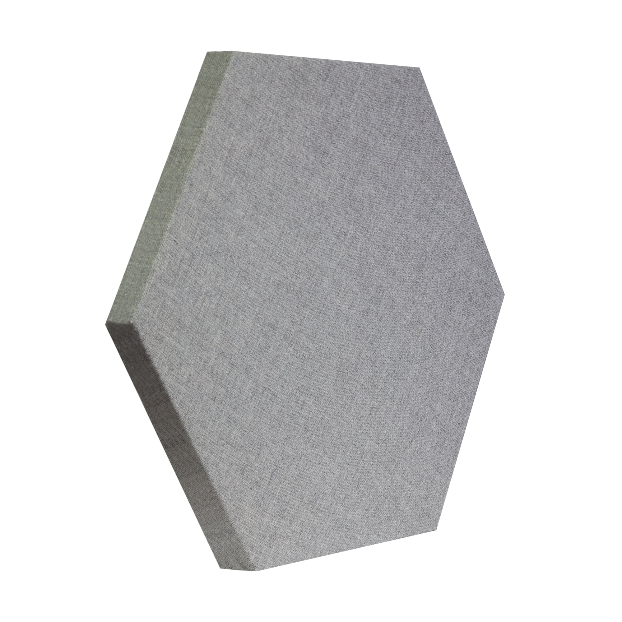 ATS Acoustics Hexagon Acoustic Panel Fire Rated 24" x 2" Sound Absorbing Professional Studio Quality Wall Tile (Merle Grey)