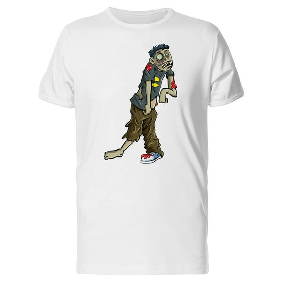 Cartoon Zombie Teenager  Tee Men's -Image by Shutterstock