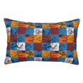thumbnail image 1 of Balery colorful plaid Dinosaur Funda de Cojín Estampada, Regalos para Mujeres, Regalos de Amor para Ella, Regalos para Novia o Esposa, Funda de Almohada-16"x24", 1 of 6