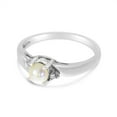 thumbnail image 3 of 14k White Gold Freshwater Cultured Pearl And Diamond Ring, 3 of 6