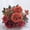 Sunset Red, variant on Vivcore Artificial Roses Flower Bouquet with Hydrangea Silk Flowers for Wedding Table Centerpieces Home Decor Pink