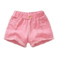 thumbnail image 4 of Zanarzt Baby Girl Sport Shorts Baby and Toddler Girls' Cotton Bike Shorts Soft Pull On Safety Shorts for Daily Wear Pink,7-8 Years, 4 of 5