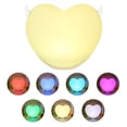 thumbnail image 1 of Chainplus LED Nursery Night Lights for Kids: USB Cute heart shape Silicone Baby Night Light with Touch Sensor - Portable and Rechargeable Infant Nightlight Lamp Baby Gift, 1 of 8