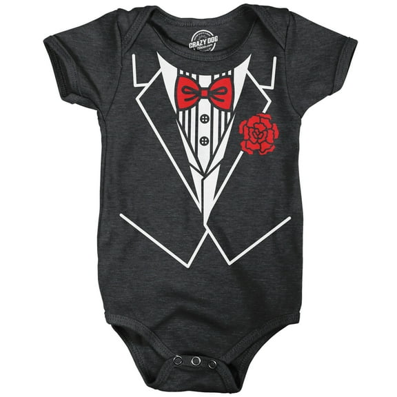 Classic Tuxedo Baby Bodysuit Funny Sarcastic Suit Graphic Novelty Jumper for Infants