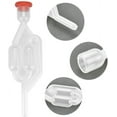 thumbnail image 3 of Tapón de fermentación Tubos de fermentación Esclusa de aire de plástico Válvula de escape de fermentación Esclusa de aire SAS Burbujeador transparente para elaborar vino y sidra 17,5 x 5,5, 3 of 5
