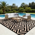 thumbnail image 5 of Kzaei Waterproof Outdoor Rug, 9'x12' Reversible Plastic Camping Area Rugs, Brown, 5 of 7