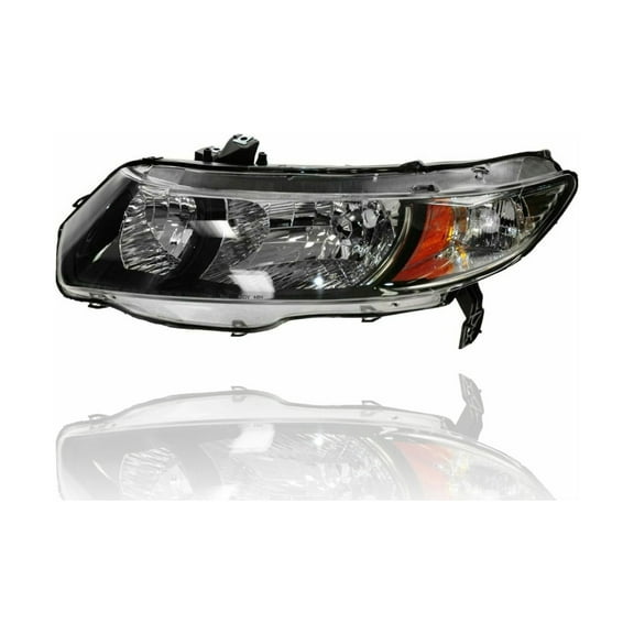 Headlight - Cooling Direct Fit/For 33151SVAA51 09-11 Honda Civic Coupe - Left Hand Driver, NSF Certified