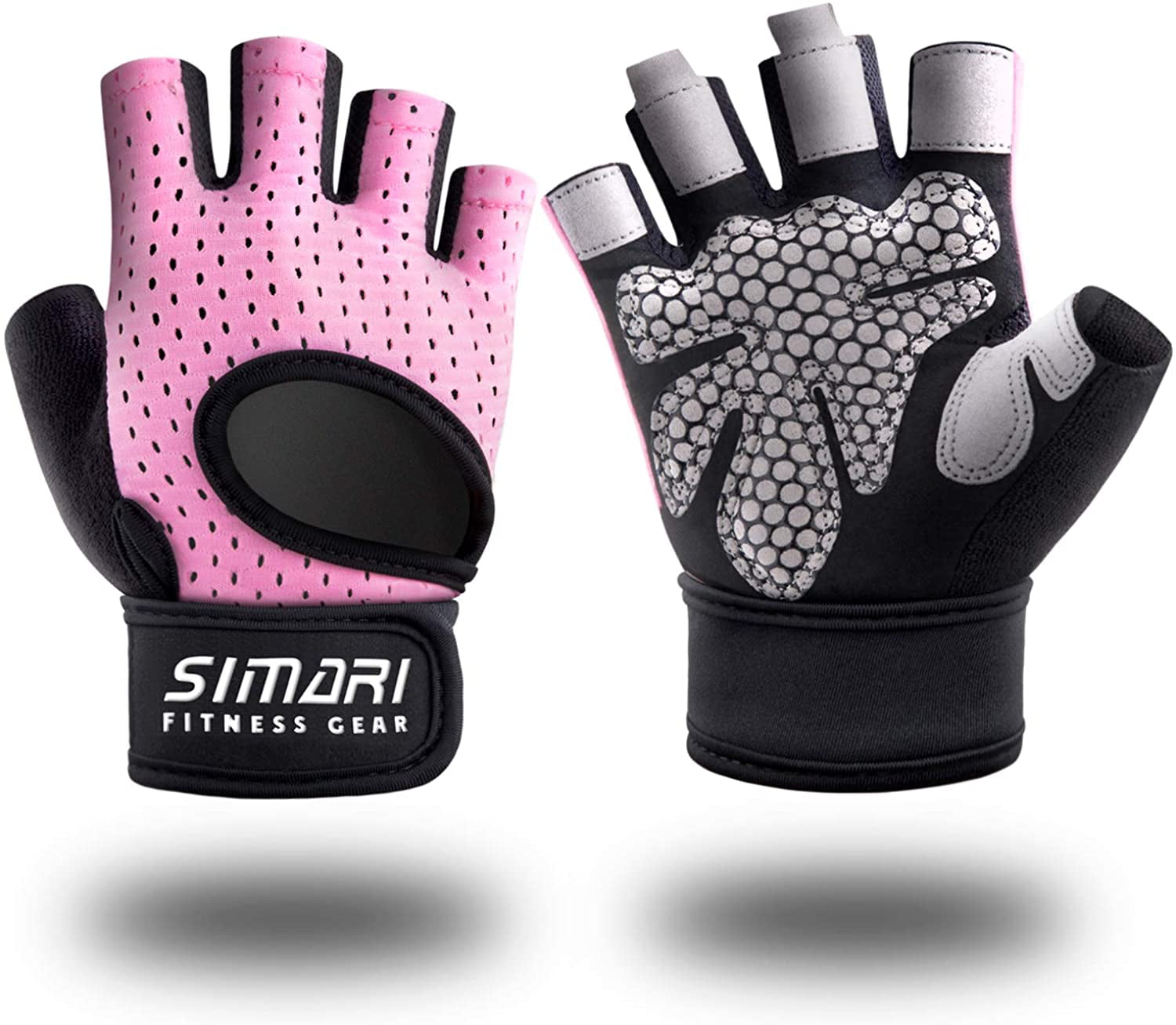 Ladies Weight Lifting Gym Gloves Training Fitness Cycling Women Workout Pink 