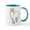 White/Blue Inside, variant on CafePress - Cute Alpaca Mug - 11 oz Ceramic Mug - Novelty Coffee Tea Cup