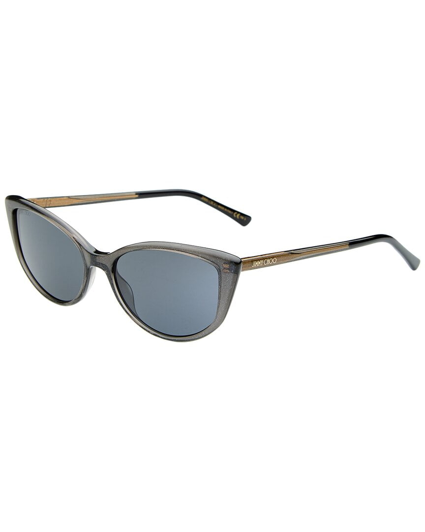 未使用　ジミーチュウ　サングラス　SELBY G/S キャットアイ Jimmy Choo Selby Women's Oversized Havana Cat Eye Sunglasses, 100