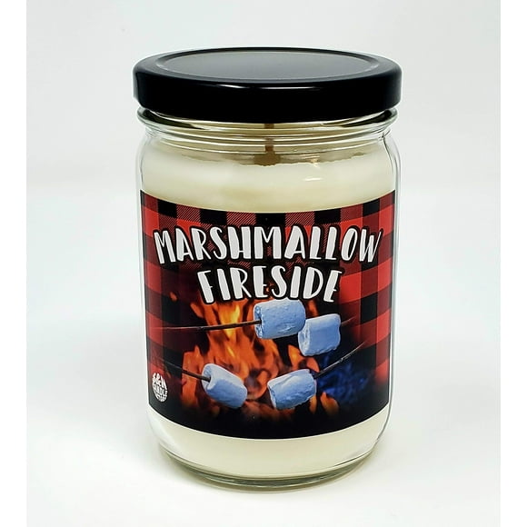 Marshmallow Fireside Scented Candle Soy Wax 12oz Candle - S&M Candle Factory (12oz)
