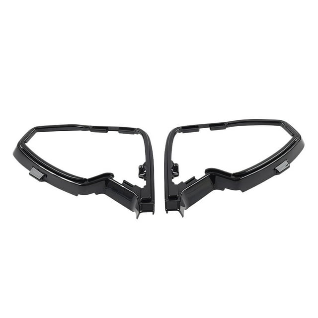 2Pcs Motorbike Mirror Mount Cover Base Fairing Trim Decoration For Honda Goldwing 1500 GL1500SE GL1500I 88-00 Black/Chrome