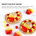 thumbnail image 3 of UPOUART Decorative Pet Adjustable Woven Cartoon For Cats Lightweight Comfortable Summer Hat For Parties Daily Wear, 3 of 8