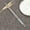 B, variant on JeashCHAT 1Pair Length White Flower Pattern Stainless Steel Chopsticks Pair New