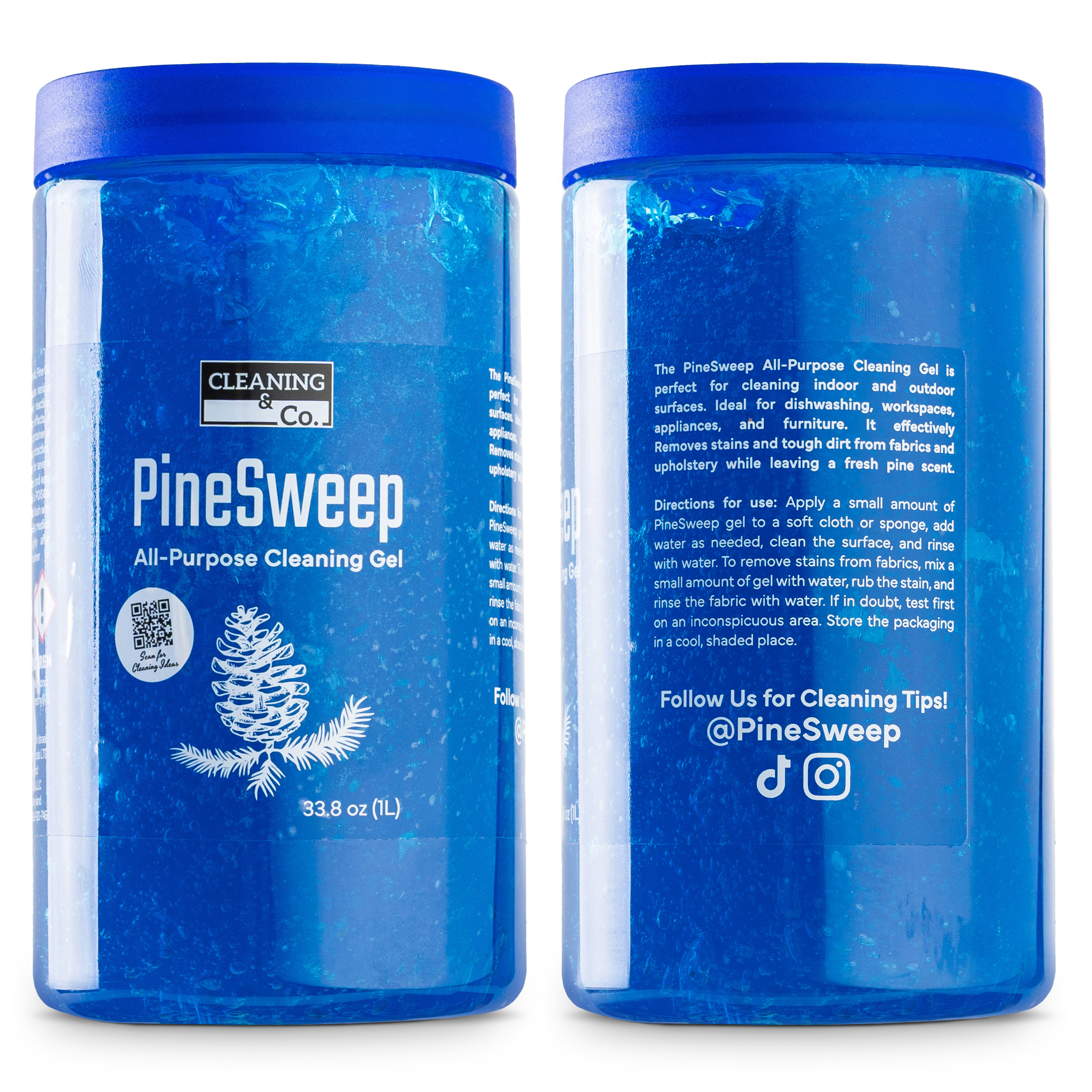 PineSweep All-Purpose Cleaning Gel with Pine Oil – Multipurpose Household Cleaner for Bathroom, Kitchen, Floors, Laundry & More, 33.8 Fl Oz