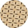 thumbnail image 1 of Ahgly Company Indoor Round Patterned Copper Brown Area Rugs, 6' Round, 1 of 6