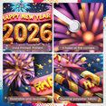 thumbnail image 3 of Decorative Design New Year Banner Colorful Fireworks Celebratory Backdrop for Party Celebration Festive Decoration Photo Shoot, 3 of 3