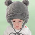thumbnail image 4 of Lojalitet Mignon Bonnet Tricoté Garçons Filles Noël Chaud Cache-Oreilles Hiver, 4 of 5