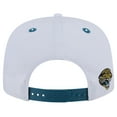 thumbnail image 4 of Men's New Era  White/Teal Jacksonville Jaguars Throwback Sparky Original Fit 9FIFTY Snapback Hat, 4 of 5