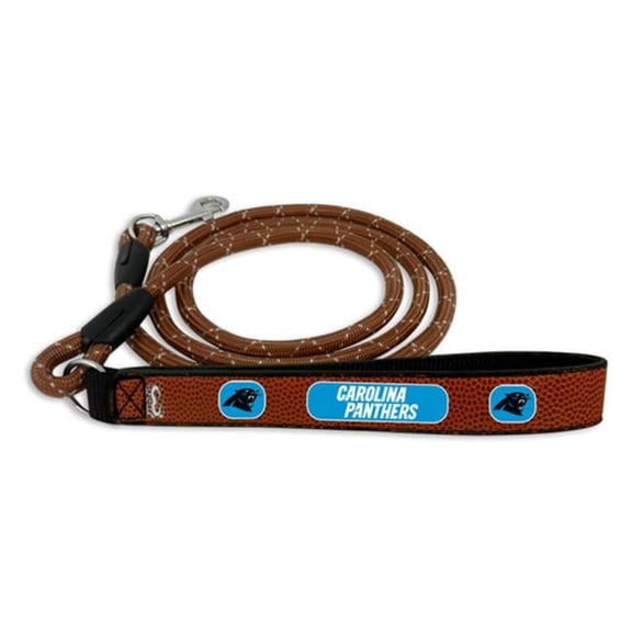 Carolina Panthers Dog Leash - Leather - Football - Size Medium