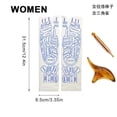 thumbnail image 3 of Tignapoo Traditional Chinese Acupressure Socks with Massage Tools for Men and Women, White & Blue Polyester Fiber, Includes Meridian Stick & Triangle Peck, 3 of 6